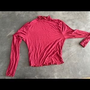 Burgundy Turtle neck